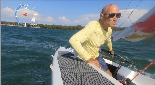 Your coach helming solo at Fort Desoto